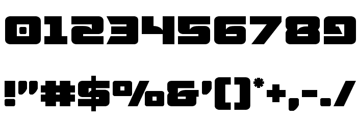Aircruiser Font OTHER CHARS