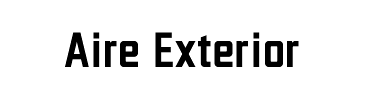 Aire Exterior  नि: शुल्क फ़ॉन्ट्स डाउनलोड