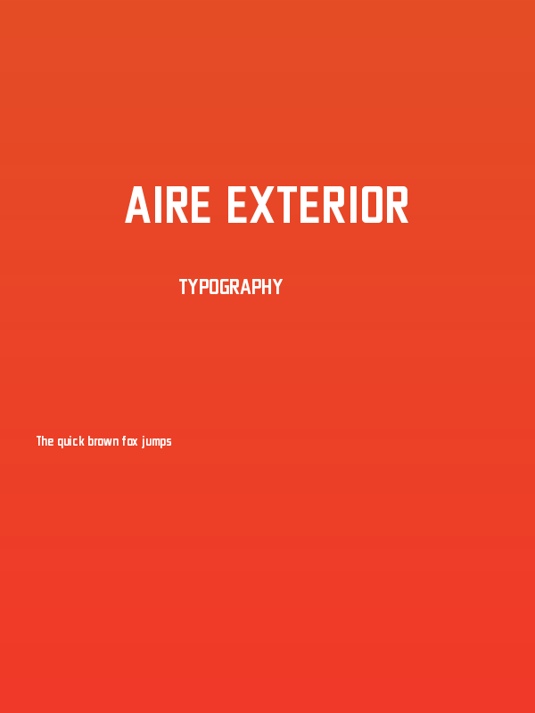 Aire Exterior Poster