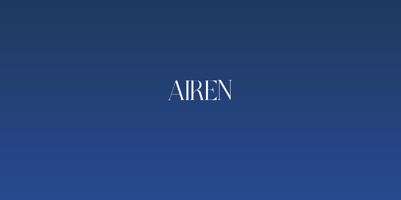 Airen Social Header