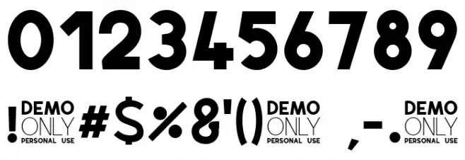 Airfly DEMO Font OTHER CHARS