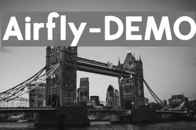 Airfly-DEMO Font examples