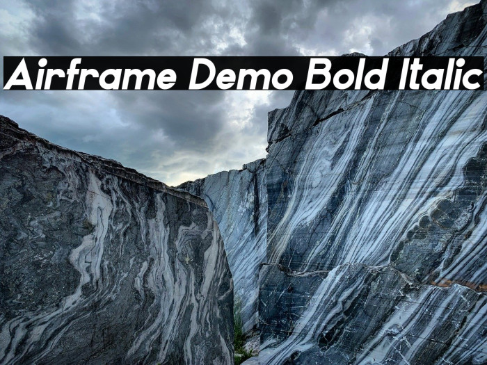 Airframe Demo Bold Italic Example 3