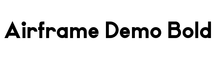 Airframe Demo Bold  Fuentes Gratis Descargar