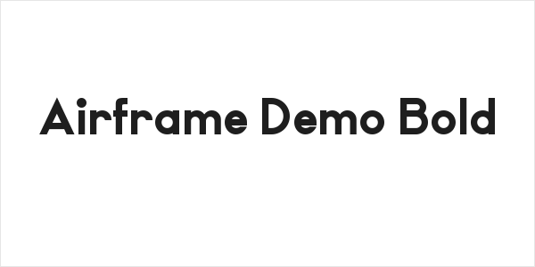 Airframe Demo Bold Logo
