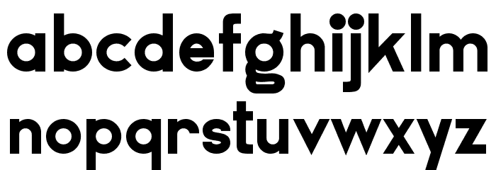 Airframe Demo Bold Font LOWERCASE