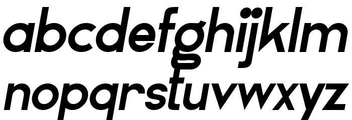 Airframe Demo Italic Font LOWERCASE