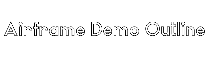 Airframe Demo Outline  les polices de caractères gratuit tlcharger