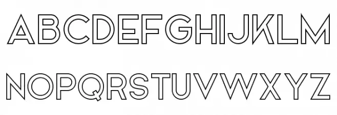 Airframe Demo Outline Fonte MAIÚSCULAS