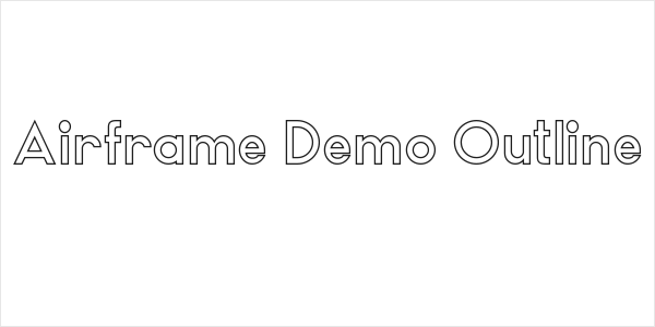 Airframe Demo Outline Logo