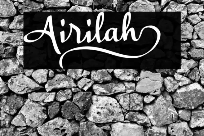 Airilah_ Font examples