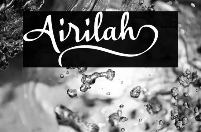 Airilah_ Font examples