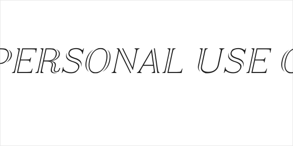 Airium Italic PERSONAL USE ONLY Regular Logo