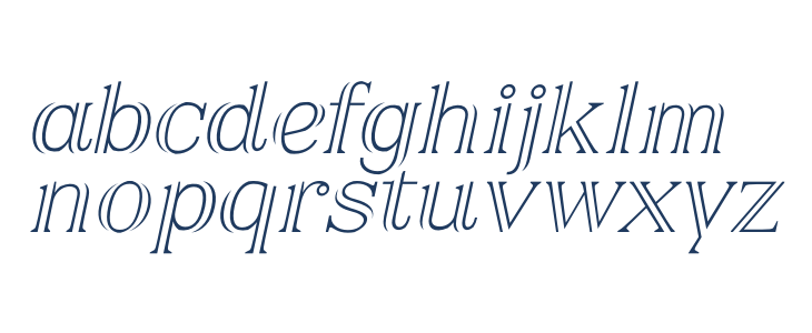 Airium Italic PERSONAL USE ONLY Regular Lowercase