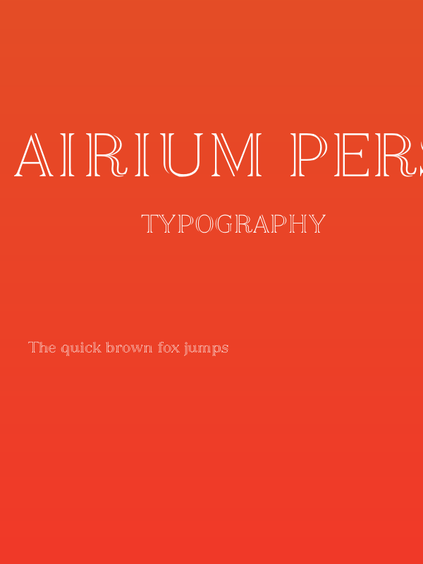 Airium PERSONAL USE ONLY Regular Poster