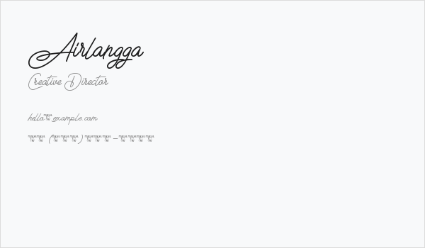 Airlangga Business Card