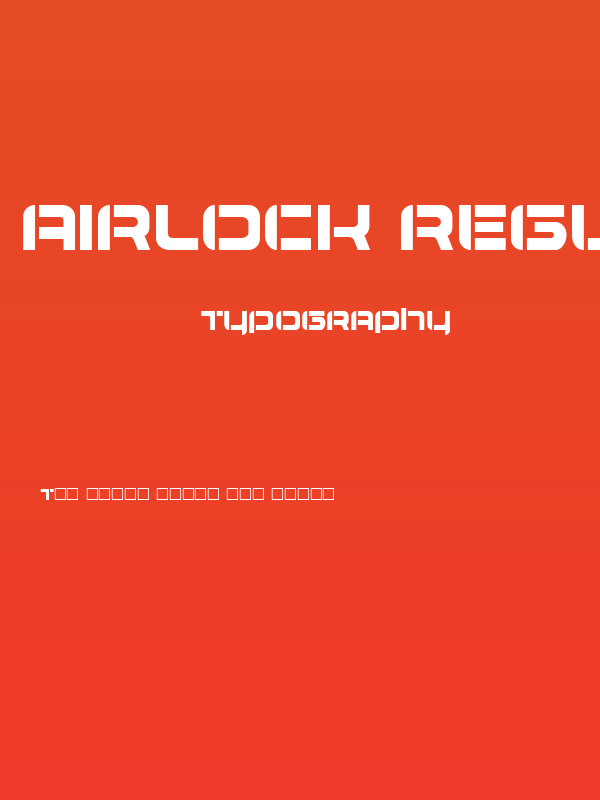 Airlock Regular Poster