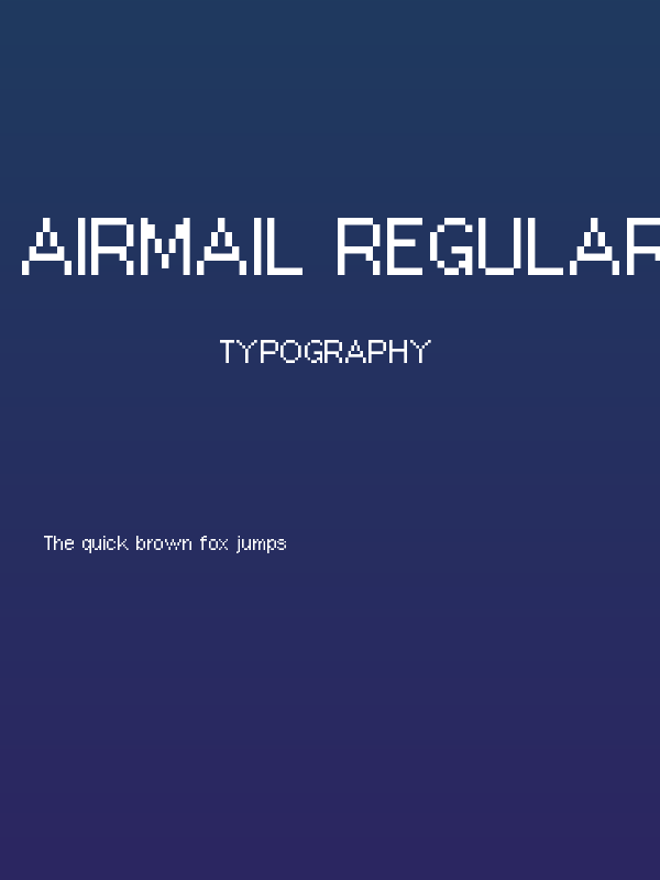 Airmail Regular Poster