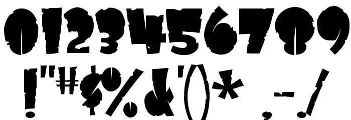 Airmole Antique フォント その他の文字