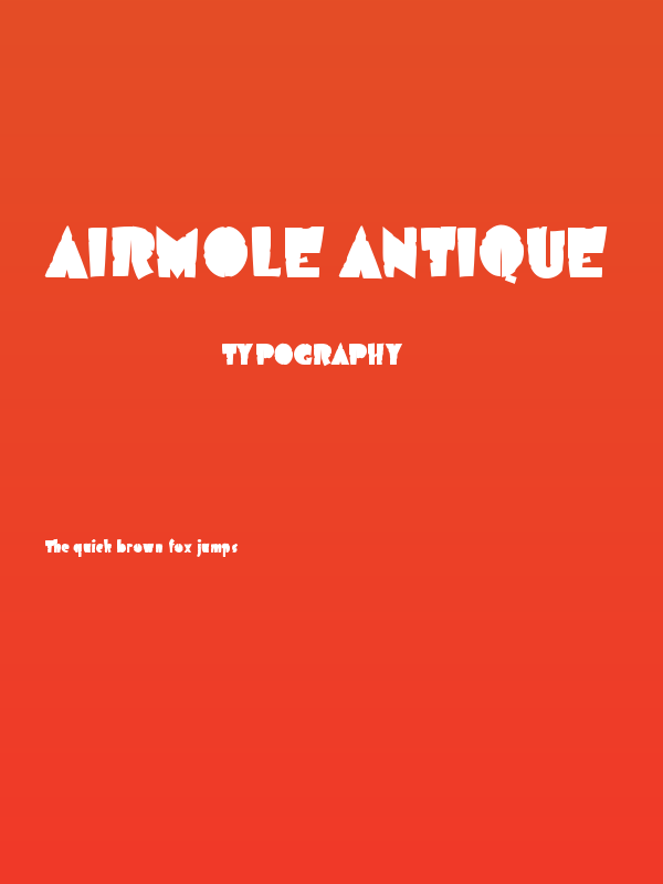 Airmole Antique Poster