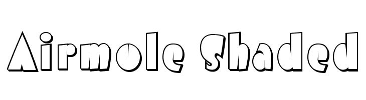 Airmole Shaded फ़ॉन्ट