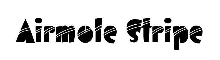 Airmole Stripe Font