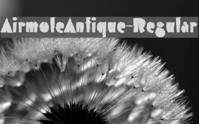 AirmoleAntique-Regular Font examples