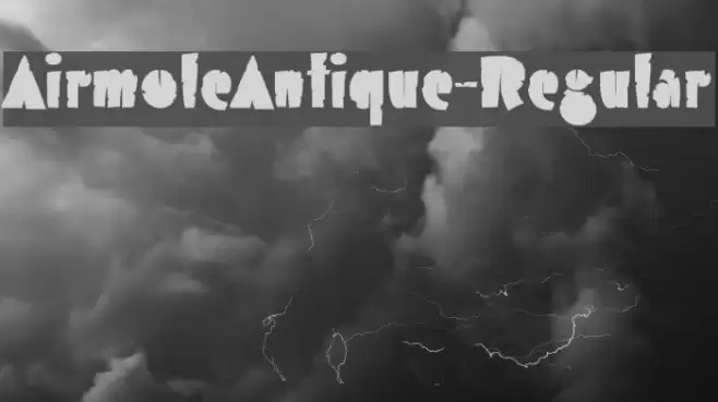 AirmoleAntique-Regular Font examples