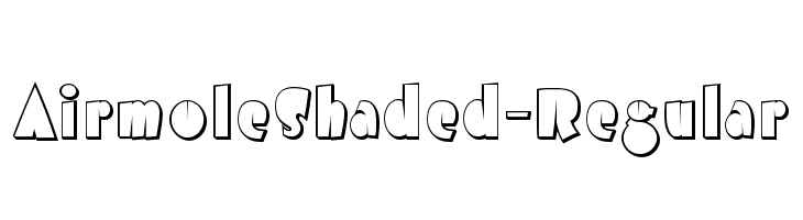 AirmoleShaded-Regular Font