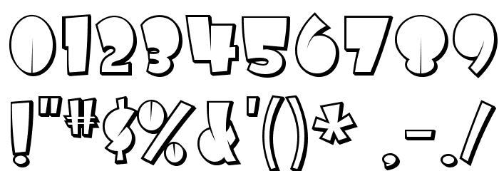 AirmoleShaded-Regular Font OTHER CHARS