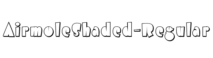AirmoleShaded-Regular  免费字体下载