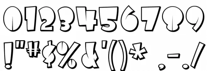 AirmoleShaded-Regular Font OTHER CHARS