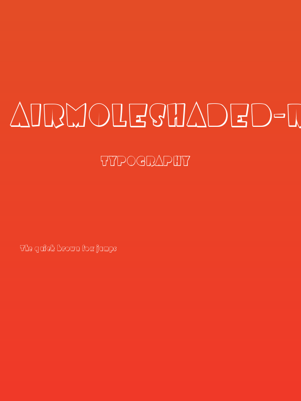 AirmoleShaded-Regular Poster