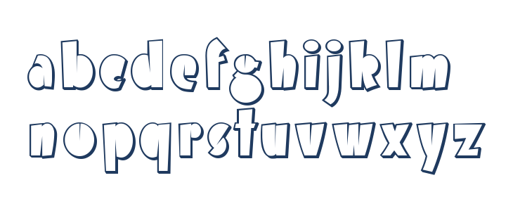 AirmoleShaded-Regular Lowercase