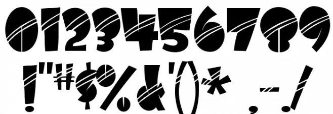 AirmoleStripe-Regular Font OTHER CHARS