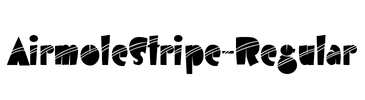 AirmoleStripe-Regular  Frei Schriftart Herunterladen