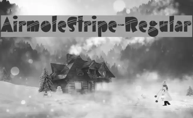 AirmoleStripe-Regular Font examples
