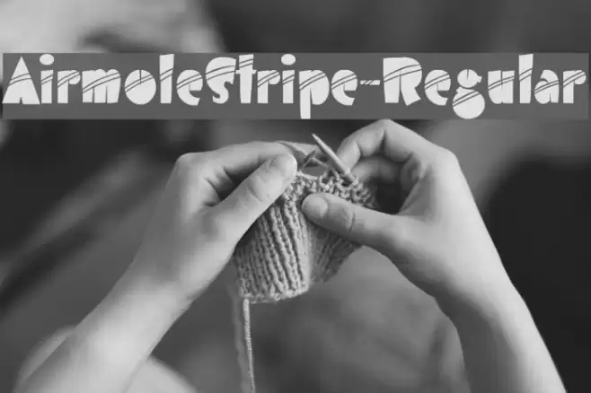 AirmoleStripe-Regular Font examples
