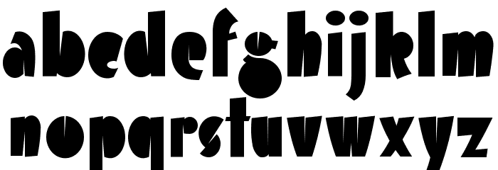 Airmole Font LOWERCASE