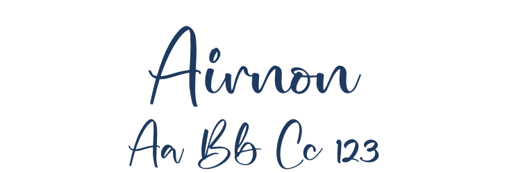 Airnon Font Preview