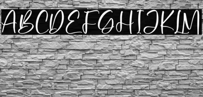 Airnon फ़ॉन्ट examples