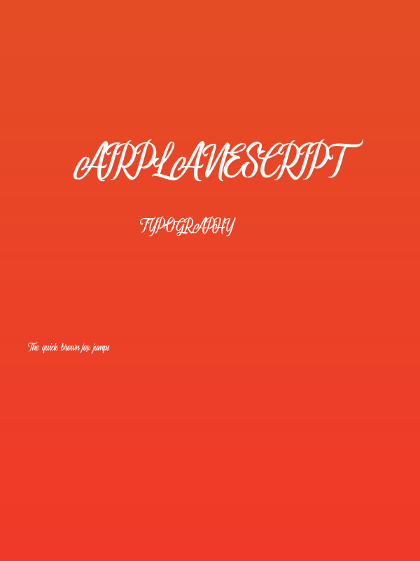 AirplaneScript Poster