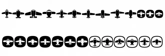 Airplanes Regular 字体 大写