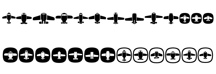 Airplanes Regular Font LOWERCASE