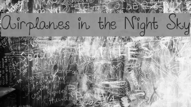 Airplanes in the Night Sky Polices examples