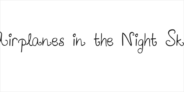 Airplanes in the Night Sky Logo