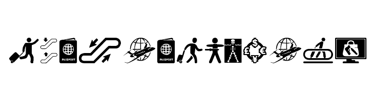 Airport Icons फ़ॉन्ट