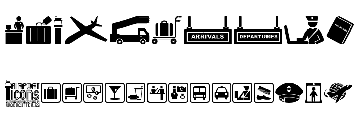 Airport Icons Font OTHER CHARS