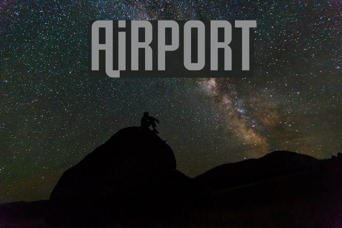 Airport Font examples