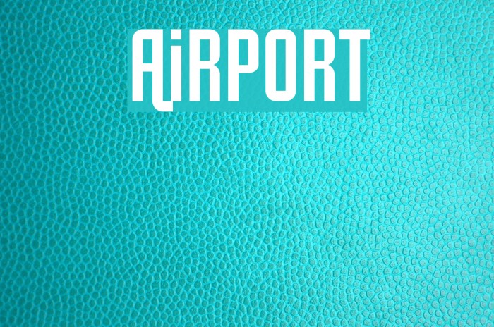 Airport Font examples
